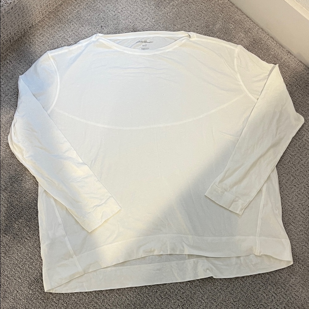 Eddie Bauer White Long Sleeve Tee